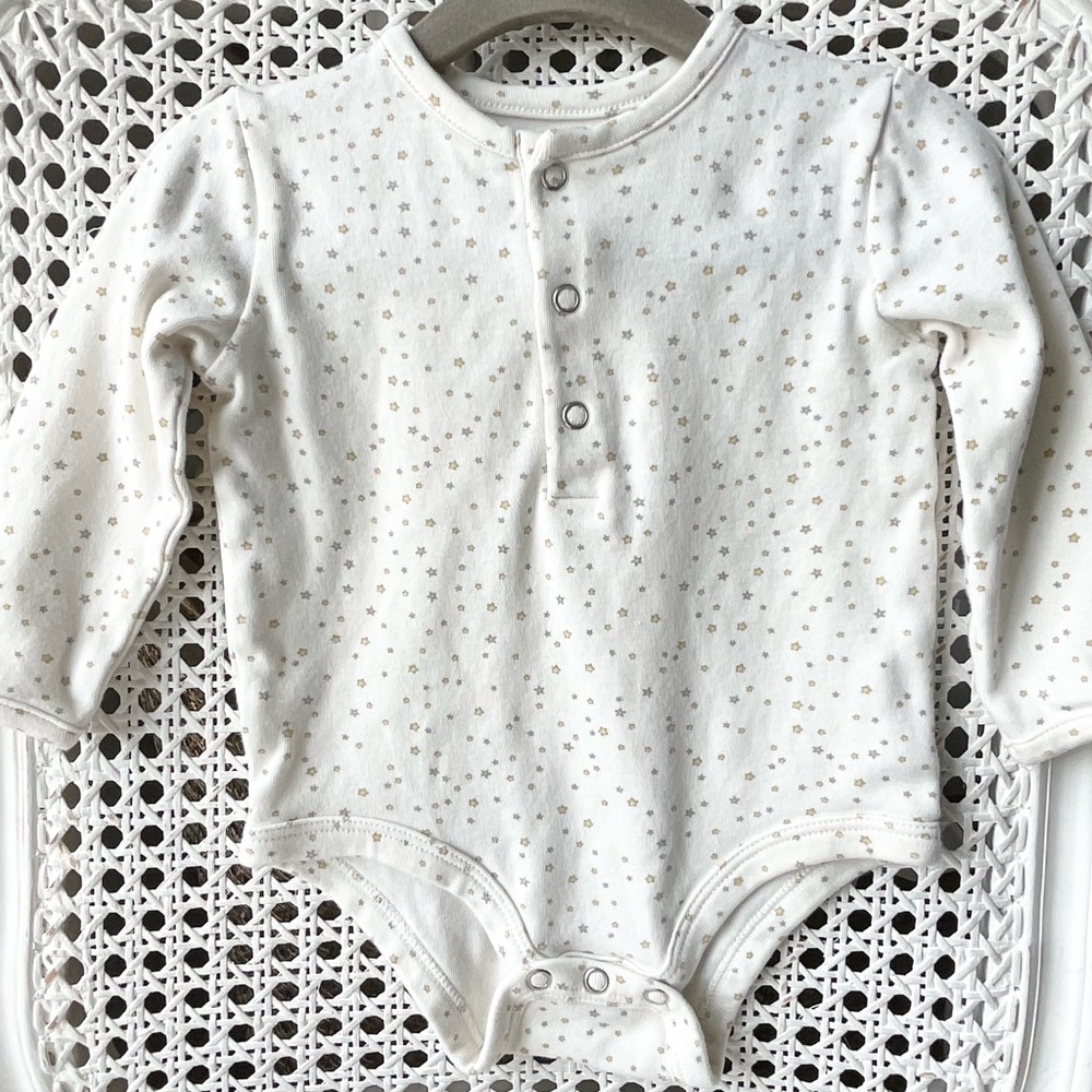 Pehr Organic Cotton Long Sleeve Onesie 6-12 months